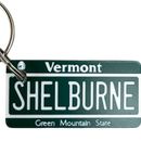 Shelburne Vermont License Plate Key Chain