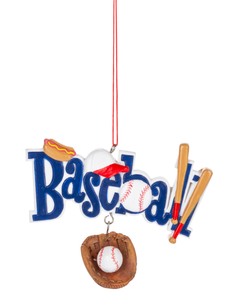 Sports Dangle Ornament - Baseball