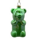 Glow In The Dark Bear Ornament - Green