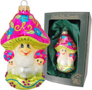 Enchanted Mushroom Pink Figurine - Christmas >> Ornaments >> Glass - by Christmas By Krebs - view 3
