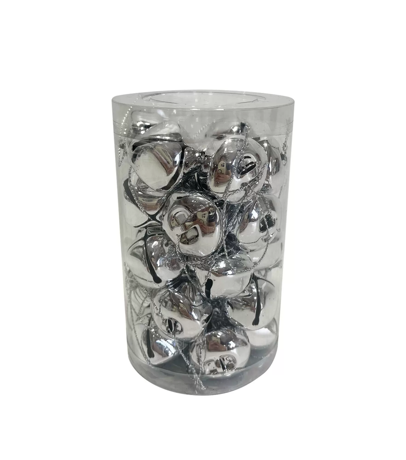 Jingle Bells (30 pack) - 30mm - Silver