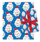 Holiday Children’s Roll Wrap – Santa Expressions Pattern – 30" x 168"