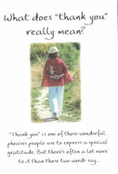 What does " Thank you" really mean? Greeting Card - The Country Christmas Loft