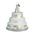 Old World Christmas Wedding Cake Glass Blown Ornament