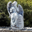 Seated Angel Garden Statue - 12 Inches Tall - Home & Living >> Garden - by Joseph Studio - view 2