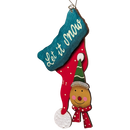 Mistletoe Magic: "Let it Snow" Gingerbread Charm Ornament
