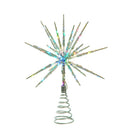 Silver Glitter Starburst Tree Topper - 12 Inch Multicolor