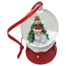 Charming Kitty Snow Globe Ornament - Grey Cat