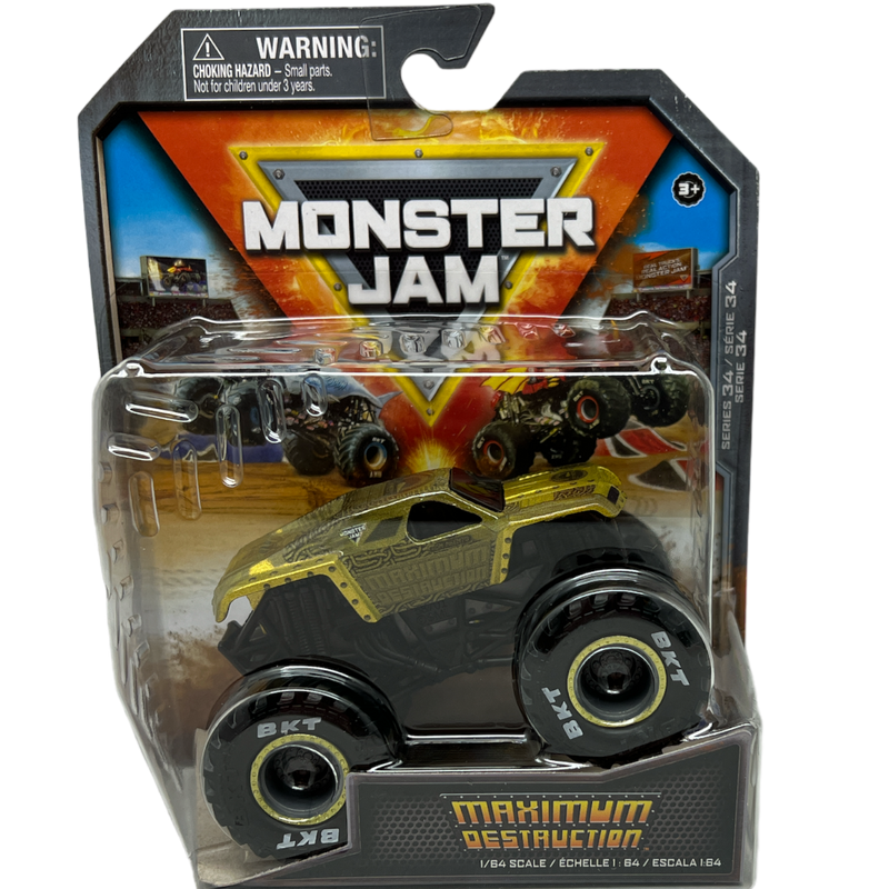 Monster Jam Official 1:64 Scale Monster Truck -  Maximum Destruction