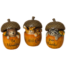 5-Inch Resin Harvest Forest Critter in Acorn - - Holidays >> Thanksgiving and Harvest - by Gerson