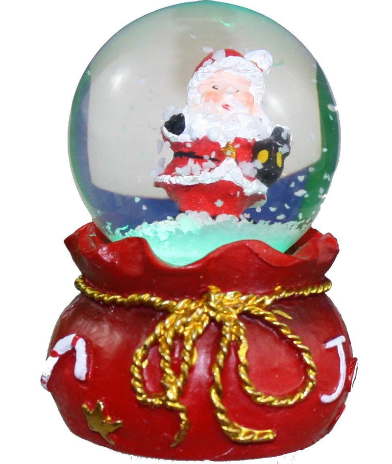santa swirl dome - The Country Christmas Loft