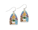 Stained Glass Nativity Scene Earrings - Gift Shoppe >> Jewelry >> Earrings - by Periwinkle By Barlow
