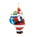 Christopher Radko Little Gem Glass Ornament - Jolly Old Kris Kringle