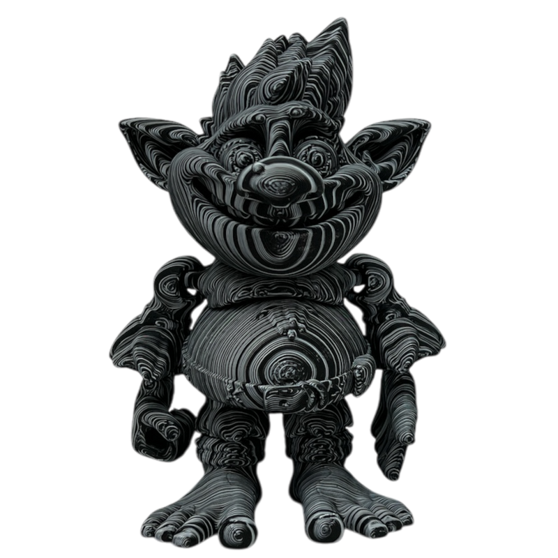 Troublesome Troll  - Black and White