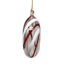 Peppermint Swirl Egyptian Glass Ornament