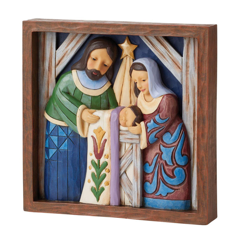 Holy Family Plaque Figurine
