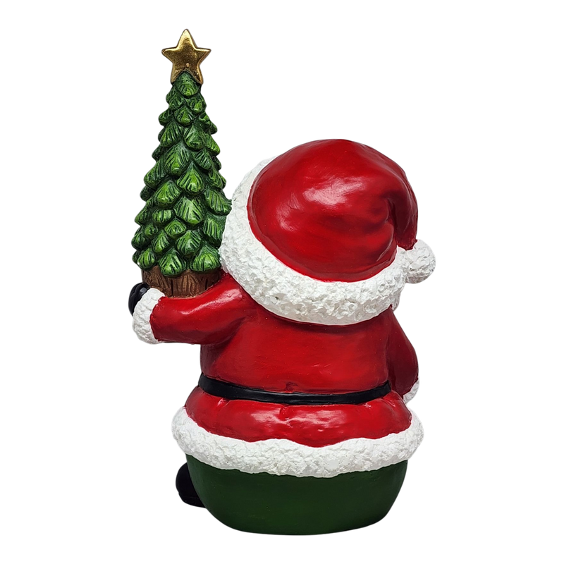 Jolly Santa with Moving Eyes and Christmas Tree