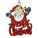 Laser Cut Wooden Ornament - Santa Greetings