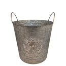 Honey Bee Embossed Galvanized Bucket - - Home & Living >> Garden - by Gerson - view 4