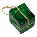 Blown Glass Present Ornament - Green - Christmas >> Ornaments >> Egyptian Glass - by Egyptian Museum - view 3
