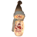 Lighted Snowman Lamp - Snow Family - 8 Inches tall