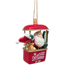 Santa's Ski Gondola Ornament - Red