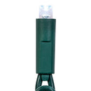 50-Light 5mm Cool White LED Green Wire Light Set - Christmas >> Lighting - by Kurt Adler - view 2