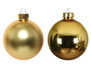 Glass 2.4" Ornaments - 10 piece Set - Shiny Gold - Christmas >> Ornaments >> Glass - by Decoris - view 2