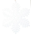 Glitter Snowflake 11 Inch Ornament -  Full Sparkle - Diecut - The Country Christmas Loft