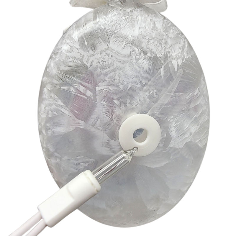 Glass "Lightable" Reindeer Visit Ornament