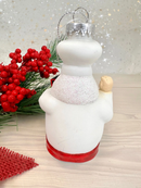 Santa Chef with Chalkboard Glass Ornament - 4 Inch - Christmas >> Ornaments >> Santa Claus - by Christmas By Krebs - view 3