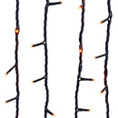 Jingle Bright 100 LED Light Set - Orange - Green Wire - Christmas >> Lighting - by Kurt Adler - view 2