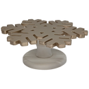 Wood Snowflake Design Riser Rose Gold