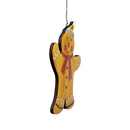 Gingerbread Man Ornament in Snow Hat