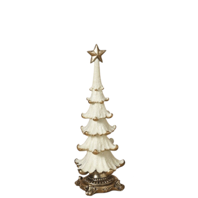 Resin and Stone Decorative Christmas Tree -