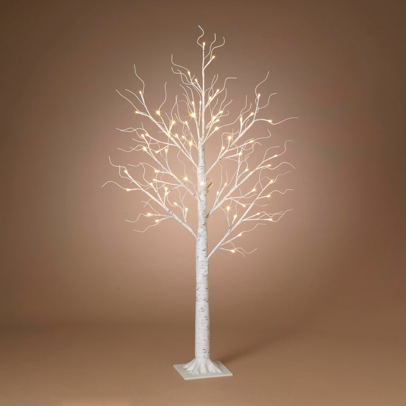 Lighted Birch Tree - 4 Foot - 64 LED Warm White Lights
