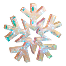 Lighted Hanging Holographic Snowflake with Remote Control - 18 inch