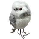 Jasper Faux Fur Owl Figurine - Looking Right