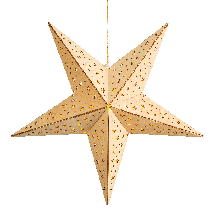 Golden Glow Star Lantern - 15.75 inches