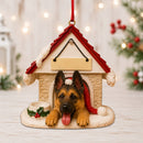 Ceramic Doghouse Ornament - German Shepherd - Animals - by E&S Pets - view 2