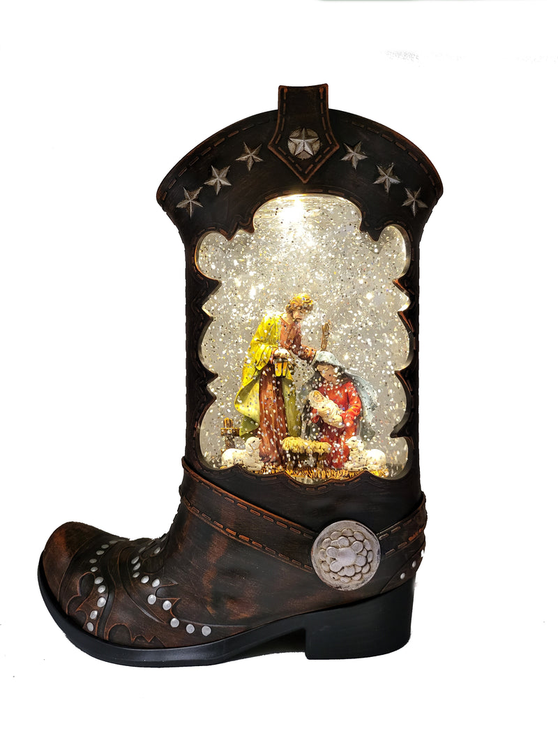 Santa Boot Waterglobe