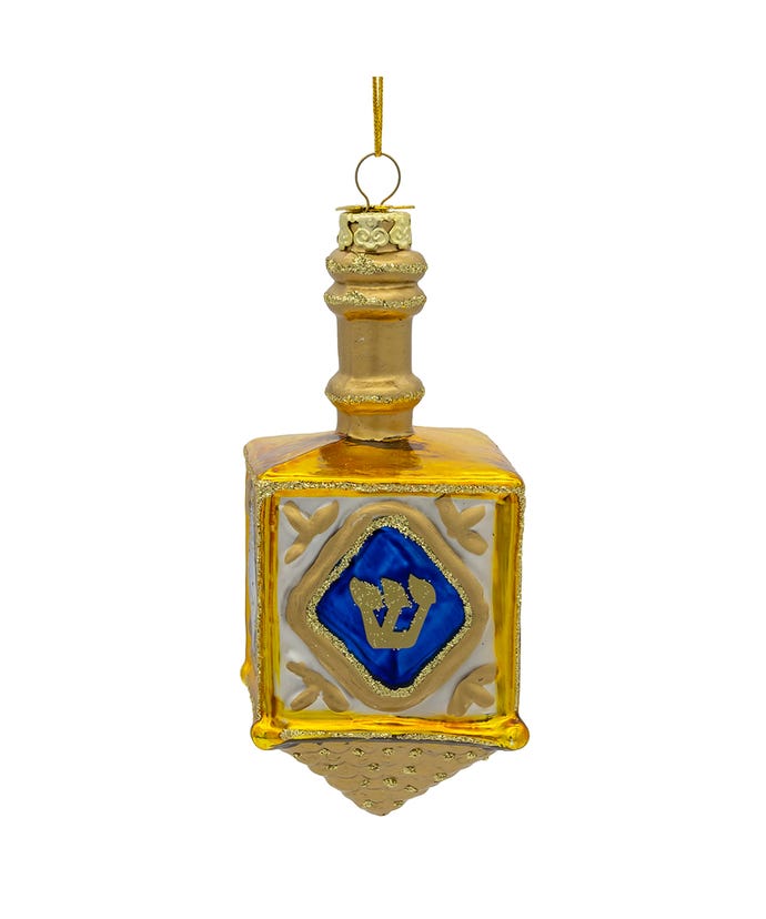 Noble Gems  Glass Dreidel Ornament