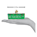 Happy Retirement Glass Ornament - Christmas >> Ornaments >> Vehicles - by Old World Christmas - view 3