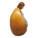 Modern Style Holy Family Carved Nativity - Color - 6 Inch