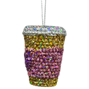 Bedazzled Coffee Cup Ornament - Brewed for the Holidays - Christmas >> Ornaments >> Novelty - by Kurt Adler