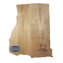 Vermont Artisan  Shape Of Rhode Island  Cutting Board