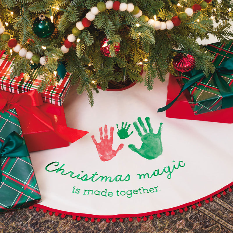 Christmas Magic Tree Skirt Handprint Kit