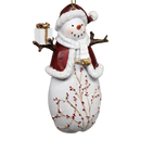 Berry Vine Snowman with Present