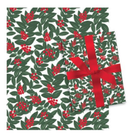 Botanical Roll Wrap - 30" x 168" - Holly Berry