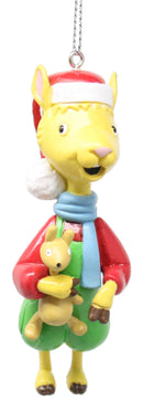 Llama Llama Mold Ornament - Holding Fuzzy Llama